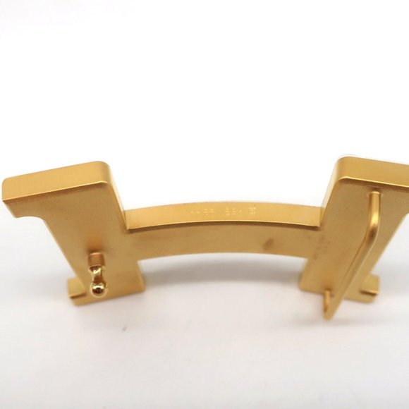 HERMES CONSTANCE 42MM REVERSIBLE LEATHER BELT BLACK/CHOCOLATE BROWN SIZE 85 NEW - Picture 6 of 7